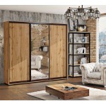 Шкаф-купе "ДСП" с зеркалом 2,2м